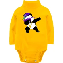 Детское боди с длинным рукавом Dabbing Gangsta Panda