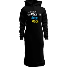 Худи платье ...born to ROCK