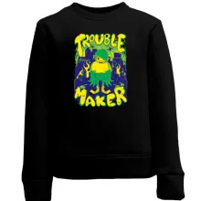 Дитячий світшот Trouble Maker з монстром