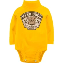 Детское боди с длинным рукавом Sand dogs armored division