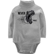 Детское боди с длинным рукавом Never forget Dinosaur