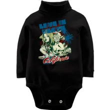 Дитяче боді з довгим рукавом Love is beach California