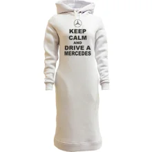 Худи платье Keep calm and drive a Mercedes