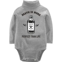 Дитяче боді з довгим рукавом Death is more perfect than life