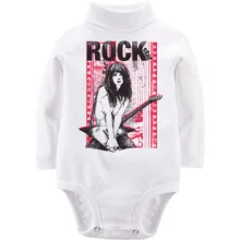 Детское боди с длинным рукавом rock star girl