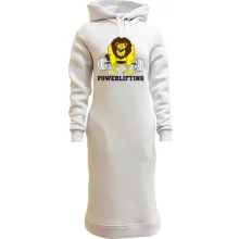 Худі сукня Powerlifting lion