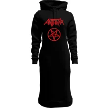 Худи платье Anthrax со звездой