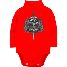 Дитяче боді з довгим рукавом beast