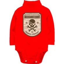 Дитяче боді з довгим рукавом mechanic desert pirates