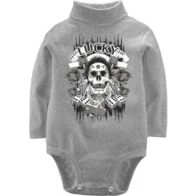 Дитяче боді з довгим рукавом lucky skull