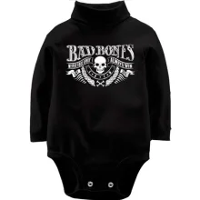 Дитяче боді з довгим рукавом bad bones skull