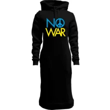 Худи платье с принтом «No War»