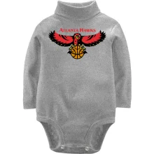 Детское боди с длинным рукавом atlanta hawks