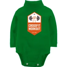 Детское боди с длинным рукавом crossfit workout