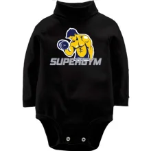 Детское боди с длинным рукавом super gym