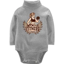 Детское боди с длинным рукавом fitness center