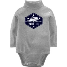 Детское боди с длинным рукавом yacht club
