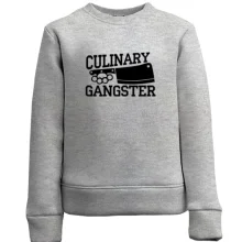 Детский свитшот для шеф-повара "culinary gangster"