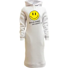 Худи платье Smile Make me happy
