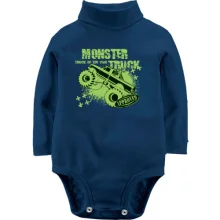 Детское боди с длинным рукавом Monster Trucks