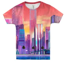 Дитяча 3D футболка Luxury city