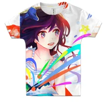 Детская 3D футболка Anime girl.