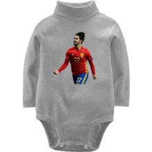 Детское боди с длинным рукавом c Isco Spain national football team