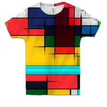 Детская 3D футболка Abstraction. 3