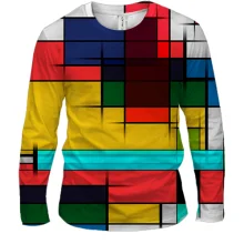 Чоловічий 3D лонгслів Abstraction. 3