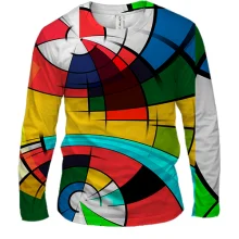 Чоловічий 3D лонгслів Abstraction. 4