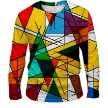Чоловічий 3D лонгслів Abstraction. 6