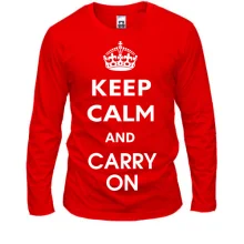 Лонгслів Keep Calm and Carry On