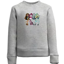 Детский свитшот с куклами Monster High