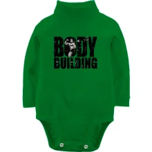 Детское боди с длинным рукавом с Арни "Body building"