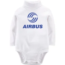 Дитяче боді з довгим рукавом з логотипом Airbus