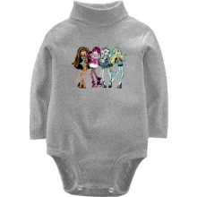 Детское боди с длинным рукавом с куклами Monster High