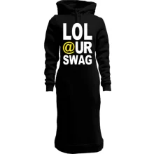Худи платье Lol our Swag