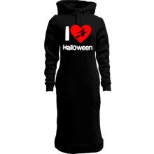 Худи платье I love Halloween