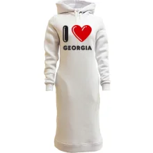 Худи платье I love Georgia