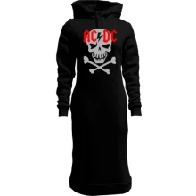 Худи платье ACDC skull