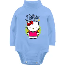 Детское боди с длинным рукавом для дочки "hello doughter"