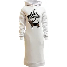 Худі сукня I love my beagle