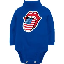 Детское боди с длинным рукавом Rolling Stones USA