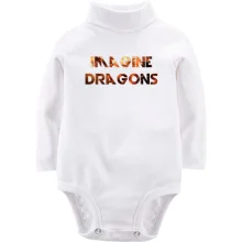 Детское боди с длинным рукавом Imagine Dragons (огненный дракон)