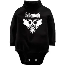 Дитяче боді з довгим рукавом Behemoth лого з хрестом (2)