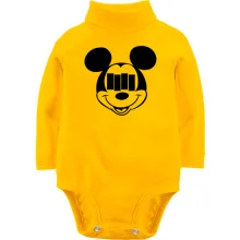 Детское боди с длинным рукавом Black Flag Mickey Style