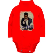 Детское боди с длинным рукавом I want you for Fight Club