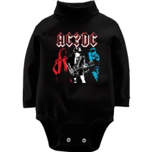 Детское боди с длинным рукавом AC/DC АРТ