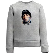 Детский свитшот с Eminem в глитчах