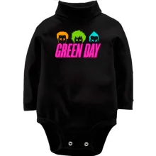 Дитяче боді з довгим рукавом Green day color
